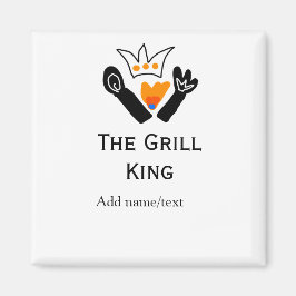 Imán El maestro de la parrilla agregue el nombre de la 