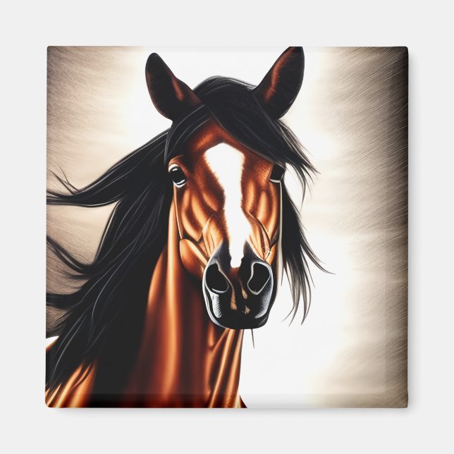 Imán El Majestuoso Mustang - El Espíritu De Libertad (Frente)