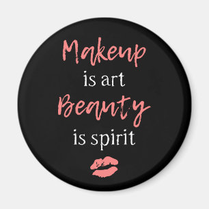 Imán El maquillaje es belleza del arte es alcohol