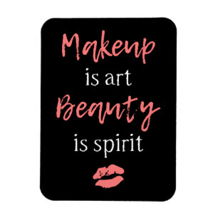 Imán El maquillaje es belleza del arte es alcohol