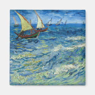 Imán El mar en Saintes-Maries por Vincent van Gogh
