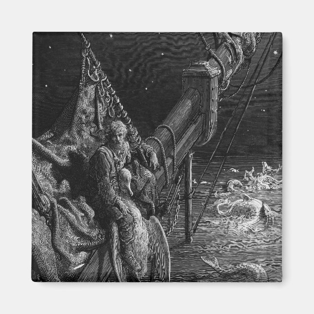 Imán El Mariner mira las serpientes del océano (Frente)