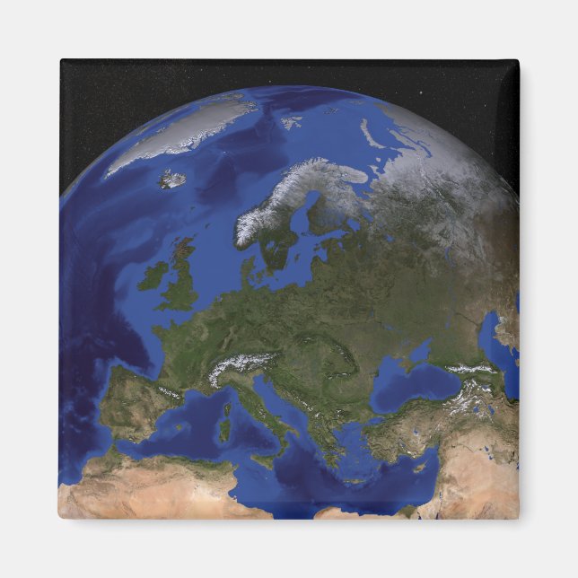 Imán El mármol azul de la nueva generación Tierra 6 (Frente)