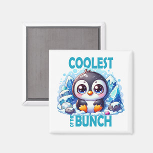 Imán El más frío del personalizado de pingüino de la ca