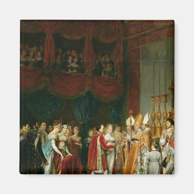 Imán El matrimonio de Napoleón I y María (Frente)