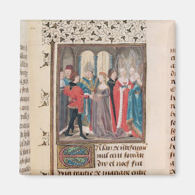 Imán El matrimonio de Philippe Auguste Rey de Francia (Frente)