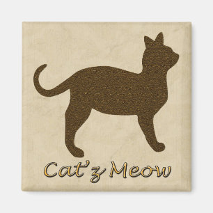 Imán El maullido del gato