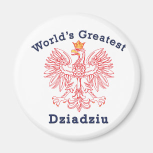 Imán El mayor águila roja de Dziadziu del mundo