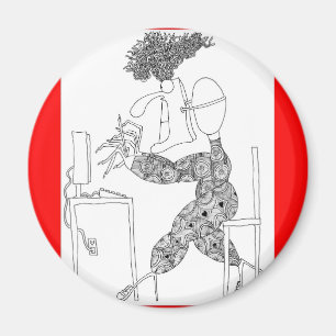 Imán el mecanografiar