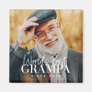 Imán El Mejor Abuelo del Mundo Desde 20XX Foto Chic Mod