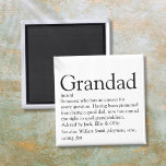 Imán El mejor abuelo del mundo, el abuelo, la definició<br><div class="desc">Personaliza para tu abuelo especial,  abuelo,  papá o papá para crear un regalo único. Una manera perfecta de mostrarle lo increíble que es cada día. Diseñado por Thisisnotme©</div>