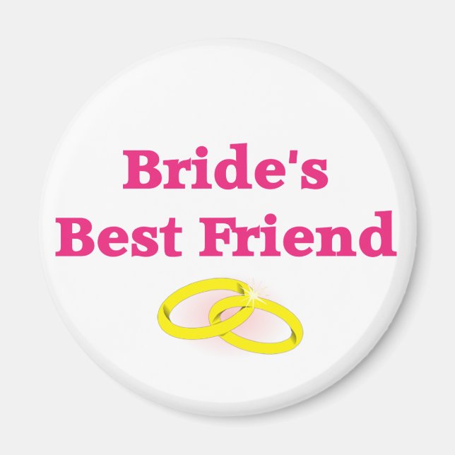 Imán El mejor amigo de la novia (Frente)