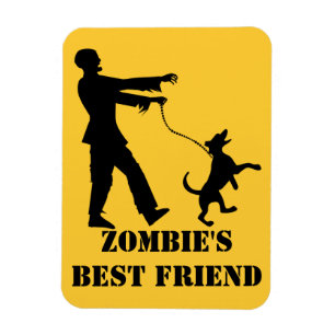 Imán El mejor amigo del zombi