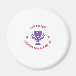 Imán El mejor conductor de servicios de entrega del mun