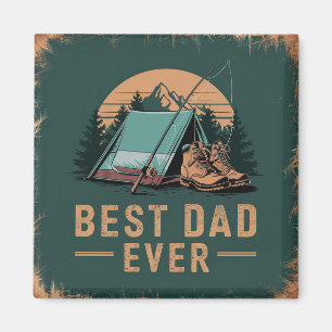 Imán El mejor diseño de camping para papá