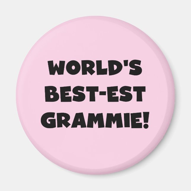 Imán El Mejor-est regalos negros o blancos de Grammie (Frente)