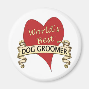 Imán El mejor Groomer del perro del mundo