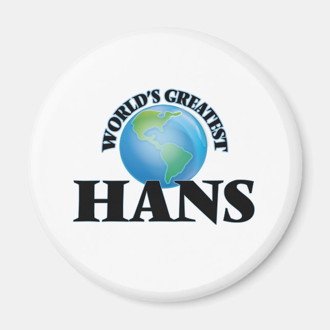Imán El mejor Hans del mundo (Frente)