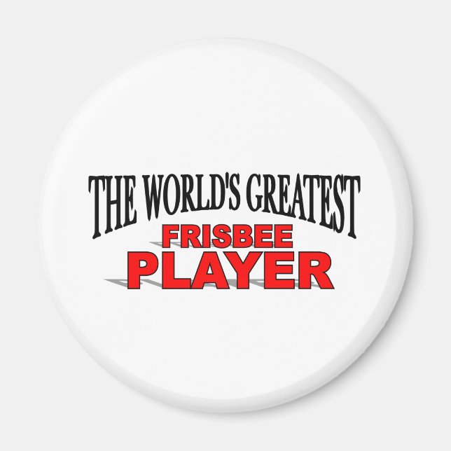 Imán El mejor jugador de Frisbee del mundo (Frente)