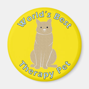Imán El mejor mascota de la terapia del mundo