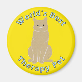 Imán El mejor Mascota del mundo en terapia