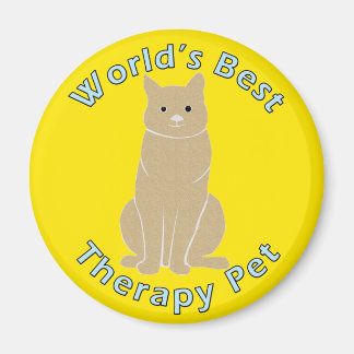 Imán El mejor Mascota del mundo en terapia