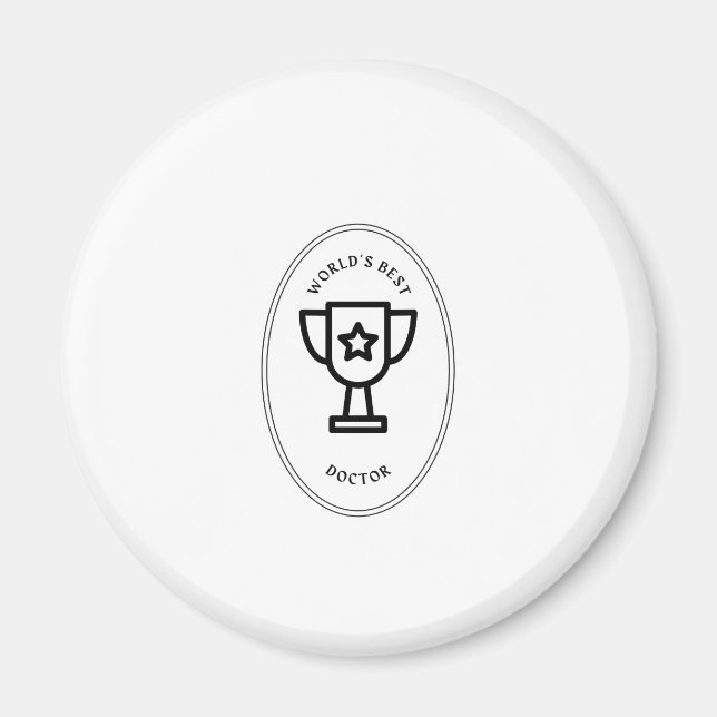 Imán El mejor Médica del mundo (Frente)