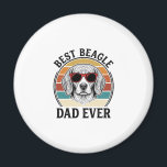 Imán El Mejor Papá Beagle de Todos los Tiempos Diseño d<br><div class="desc">El Mejor Papá Beagle de Todos los Tiempos Diseño de Camiseta Vintage de Beagle_1</div>