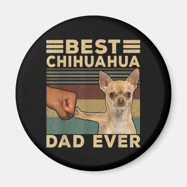 Imán El mejor papá de Chihuahua (Frente)
