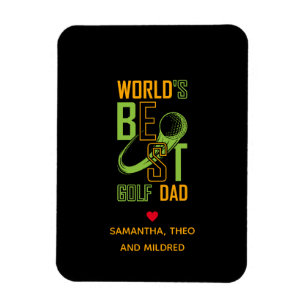 Imán El mejor papá de golf del mundo   Regalos de papá
