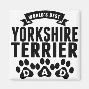Imán El mejor papá de Yorkshire Terrier del mundo