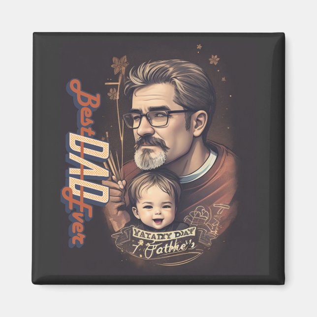 Imán El mejor papá del mundo (Frente)