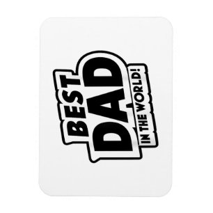 Imán El mejor papá del mundo en el Día del Padre