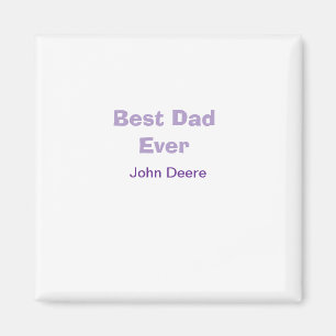 Imán El mejor papá del mundo feliz día del padre nombre