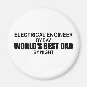 Imán El mejor papá del mundo - ingeniero eléctrico