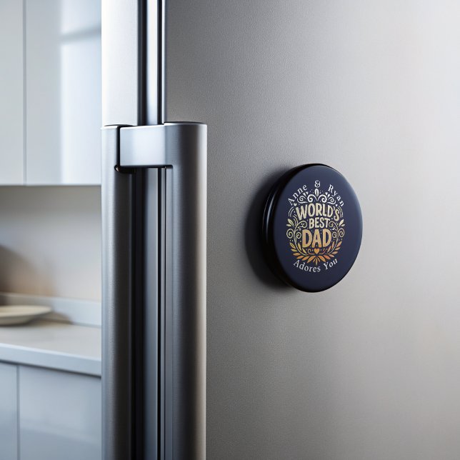 Imán El mejor papá del mundo personalizado (Subido por el creador)