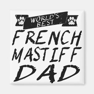 Imán El mejor papá francés del mastín del mundo