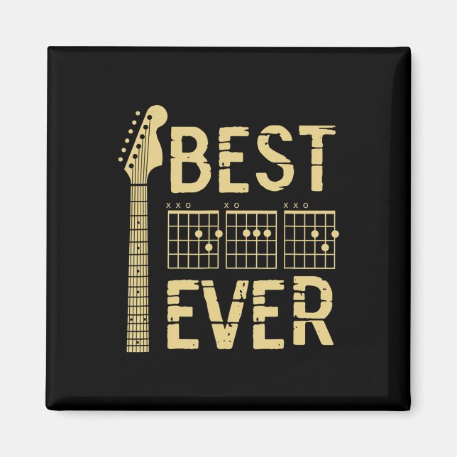 Imán El mejor papá jamás guitarrista de guitarra, el gu (Frente)