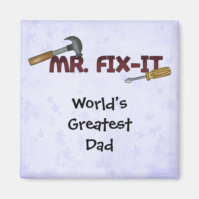 Imán El mejor papá-Sr. Fix de Magnet-World (Frente)