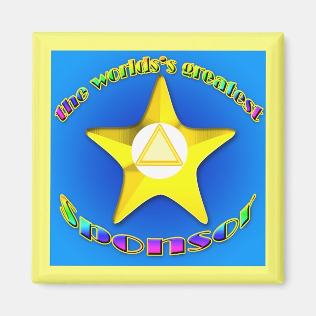 Imán El mejor patrocinador del mundo (Frente)