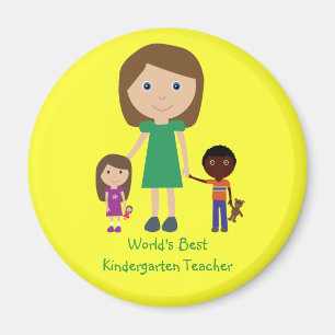 Imán El mejor Personalizado del mundo en guardería