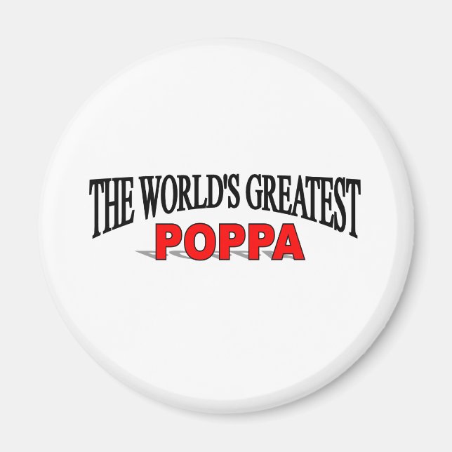 Imán El mejor poppa del mundo (Frente)