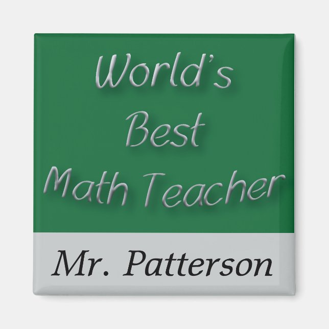 Imán El mejor profesor de matemáticas del mundo (Frente)