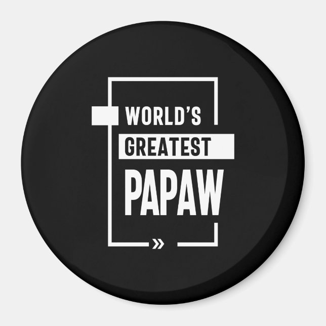 Imán El mejor regalo de Papaw para hombres del mundo (Frente)