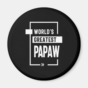 Imán El mejor regalo de Papaw para hombres del mundo