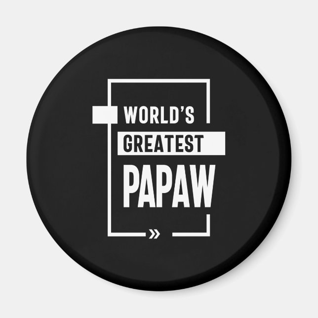 Imán El mejor regalo de Papaw para hombres del mundo (Frente)