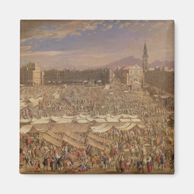 Imán El mercado de Nápoles (Frente)