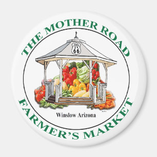 IMÁN EL MERCADO DEL AGRICULTOR DE LA CARRETERA MADRE