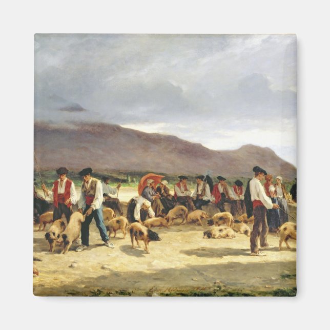 Imán El mercado del cerdo, 1875 (Frente)