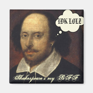 Imán El mi BFF SMS de Shakespeare